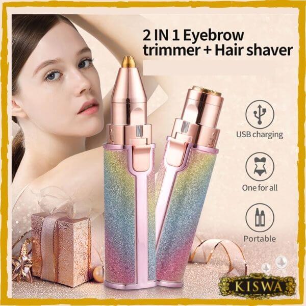 2 In 1 Facial Hair Remover & Eyebrow Trimmer